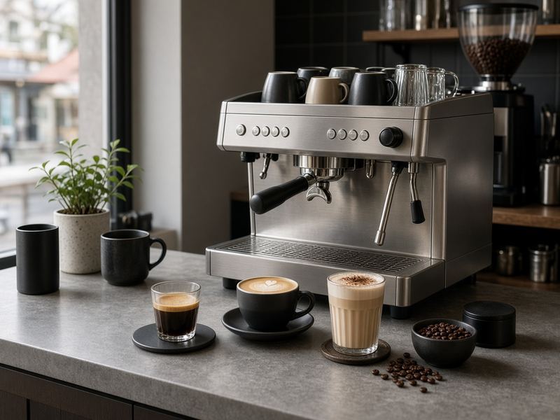Espresso bar at Olivecompass House